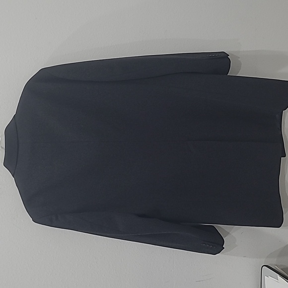 Banana Republic Grey Wool Oversized Hidden Placket Longline Trench Coat Size L - Picture 2 of 15